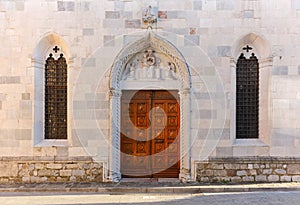Entrance of Santa Maria Church in San Daniele del Friuli