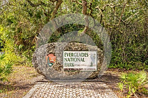 Entrance Sign in the Everglades