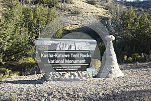 Entrance Sign to Kasha-Katuwe Tent Rocks National Monument