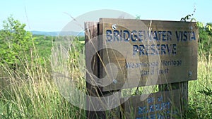 Entrance sign to a New England Preserve