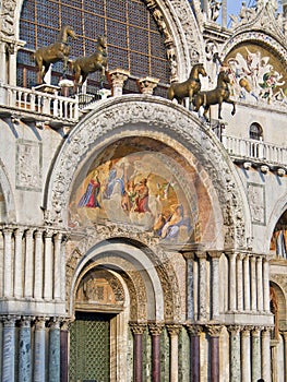 Entrance of St. Mark's Basilica, Venice, Italy