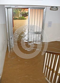 Entrance and staircase of the House invaded by mud 2