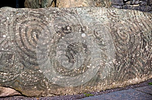 Entrance stone in Newgrange