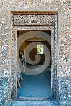 Entrance in Stone Town Muslim Fortress. Zanzibar, Tanzania photo