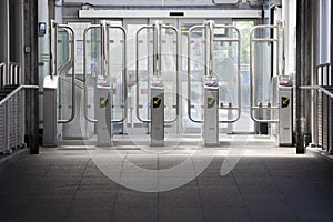 Entrance subway station
