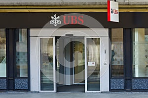 The Union Bank Switzerland UBS in Geneva, Switzerland