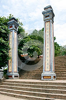 Entrance of the Thien Mu Pagoda in Hue