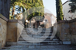 The three oratories of the church of San Gregorio Magno al Celio in Rome, Italy photo