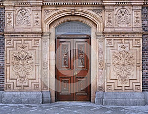 Entrance to 19th century building