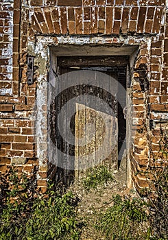 Entrance to an abandoned building