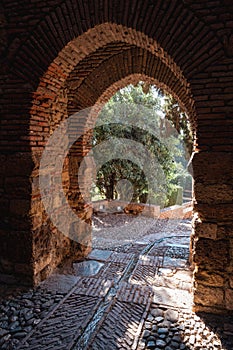 Entrance to Alcazaba, Malaga, Spain