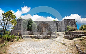 Entrance to the Ali Pasha`s fortress near Agia village, Greece.