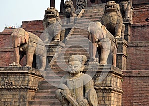 Entrance to ancient Buddhist temple