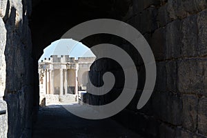 Entrance to the ancient Roman theater at Beit Shean.