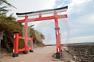 Entrance to Aoshima Shrine