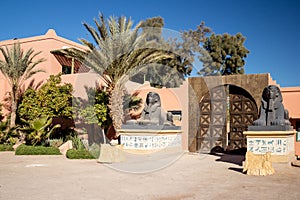 Entrance to Atlas Corporation Studios. Ouarzazate. Exterior, Maroc