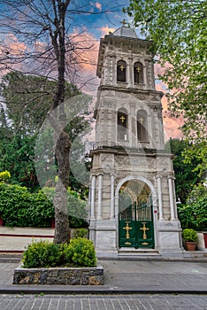 Entrance to the Ayios Panteleimonas Greek Orthodox Church, Kuzguncuk, Istanbul, Turkey