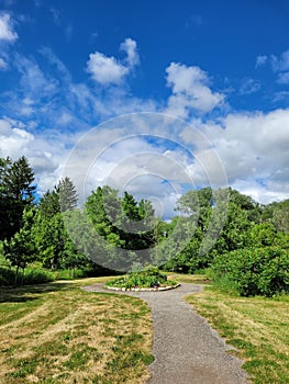 Entrance to Baden Parkette in June