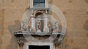 Entrance to Basilica Santissimo Salvatore photo
