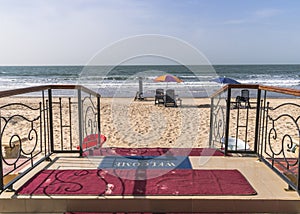 Entrance to the beach