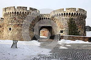 The entrance to the Belgrade Fortress.