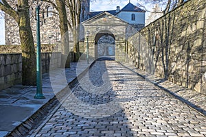 Entrance to Bergenhus fortress in Bergen