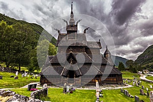 Entrance to Borgund Stave Church, Norway