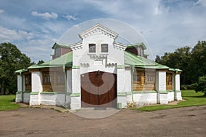 The entrance to the building looks like a face