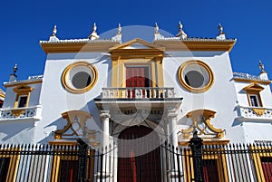 Entrance to the bullring, Seville, Spain.