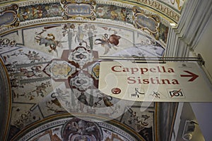 Entrance to the cappella sistina