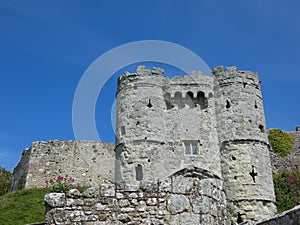 Entrance to Carisbrooke Castle Newport Isle of Wight England UK