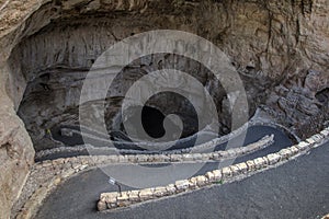 Entrance To Carlsbad Caverns In New Mexico