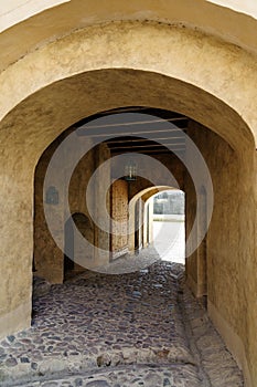 Entrance to caste of Cesis tow in Latvia