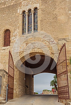 Entrance to the Castell de la Zuda photo