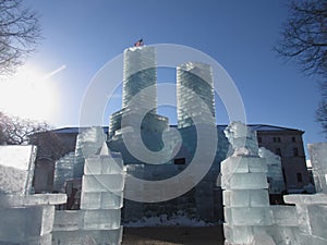 Entrance to a Castle made out of Blocks of Ice