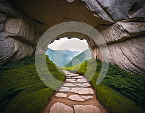 Entrance to the cave