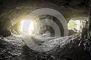 Entrance to the cave