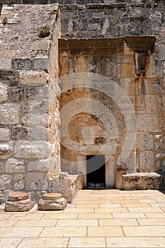 Entrance to the Church of the Nativity in Bethlehem