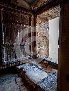 Entrance to church of the Nativity, Bethlehem, Israel