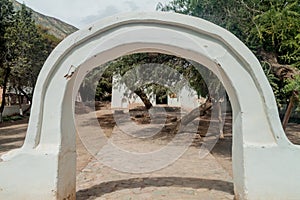 Entrance to the church in Purmamarca village