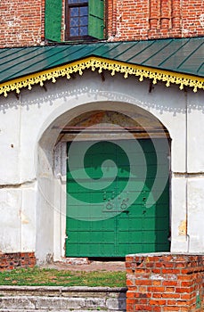 Entrance to the Church of Saint Nicolas in Yaroslavl, Russia.