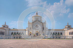 Entrance to Cimitero Monumentale cemetary in Milano, Italy