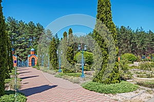 Entrance to city cemetery