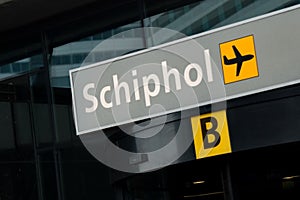 Concourse B of Schiphol International airport photo