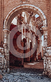 Entrance to the convent of San Agustin de Belchite