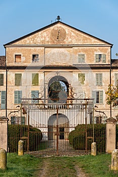 Entrance to a decadent aristocratic villa in Italy