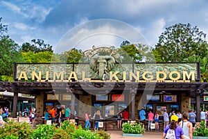 Entrance to Disney`s Animal Kingdom