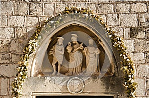 Entrance to Dominican Monastery, Dubrovnik, Croatia