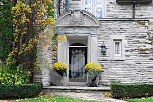 Entrance to elegant house
