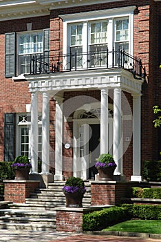 Entrance to elegant house